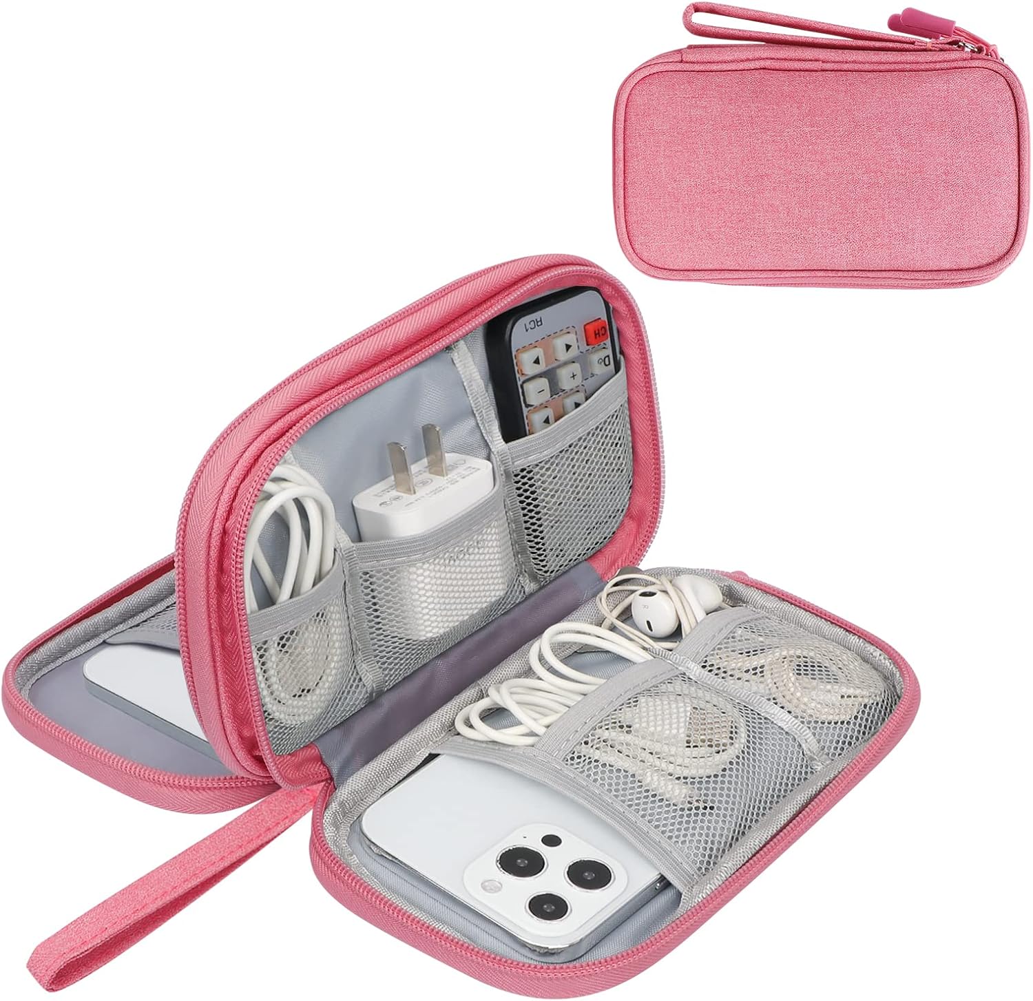 Simpolor Cable Organiser Bag, Double-Layer Electro...