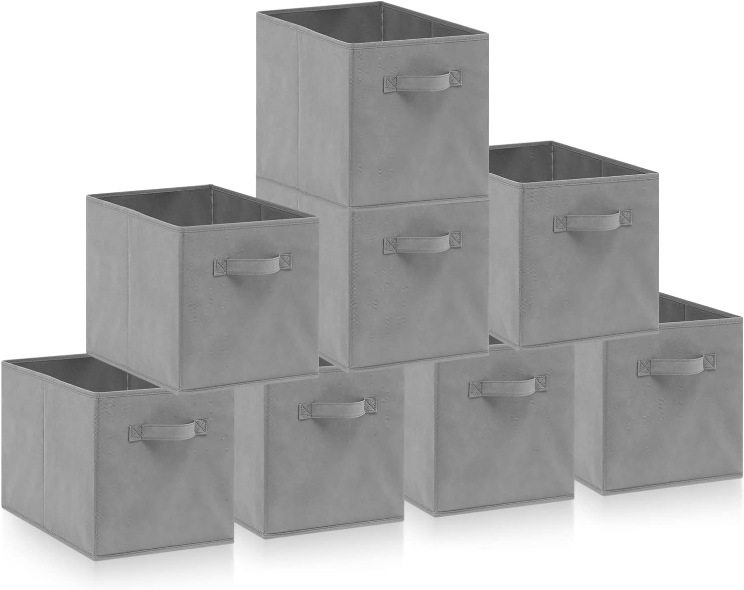 Amazing Tour 8 PCS Cube Storage Boxes 33x38x33 Foldable Fabric with Handles Coll...