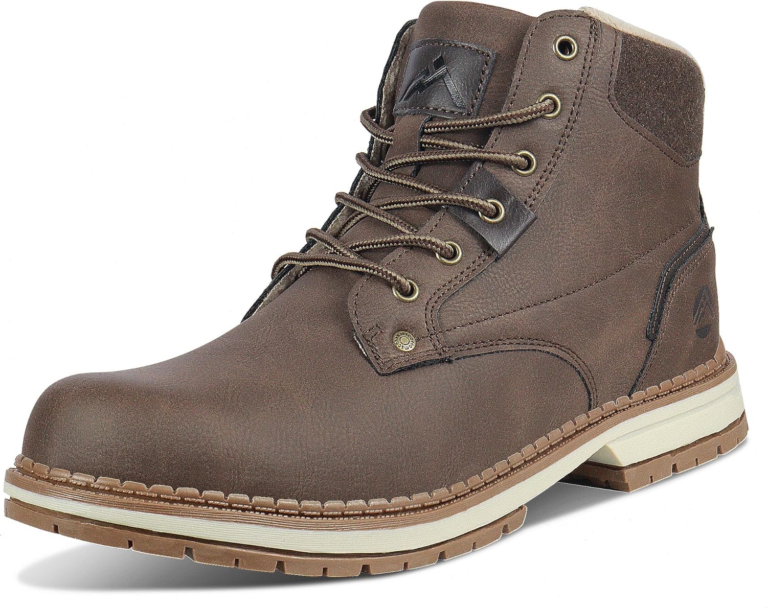 CC-Los Men's Winter Snow Boots with Sherpa Fleece Lining Waterproof Slip-Resista...