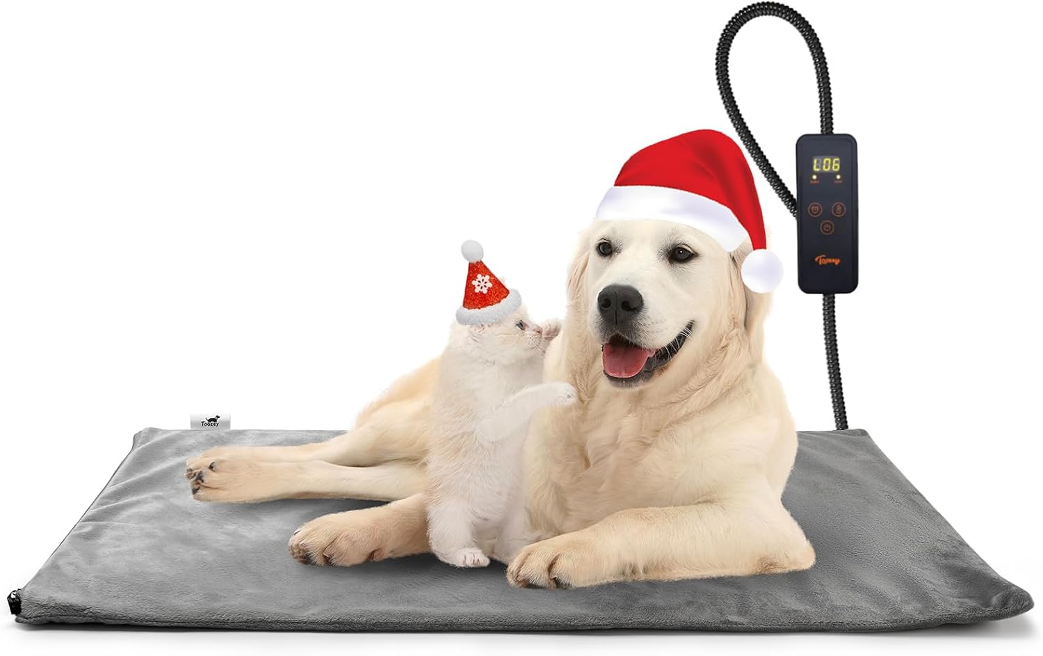 Toozey Pet Heating Pad, 6 Adjustable Temperature Dog Cat Heating Pad with Timer,...