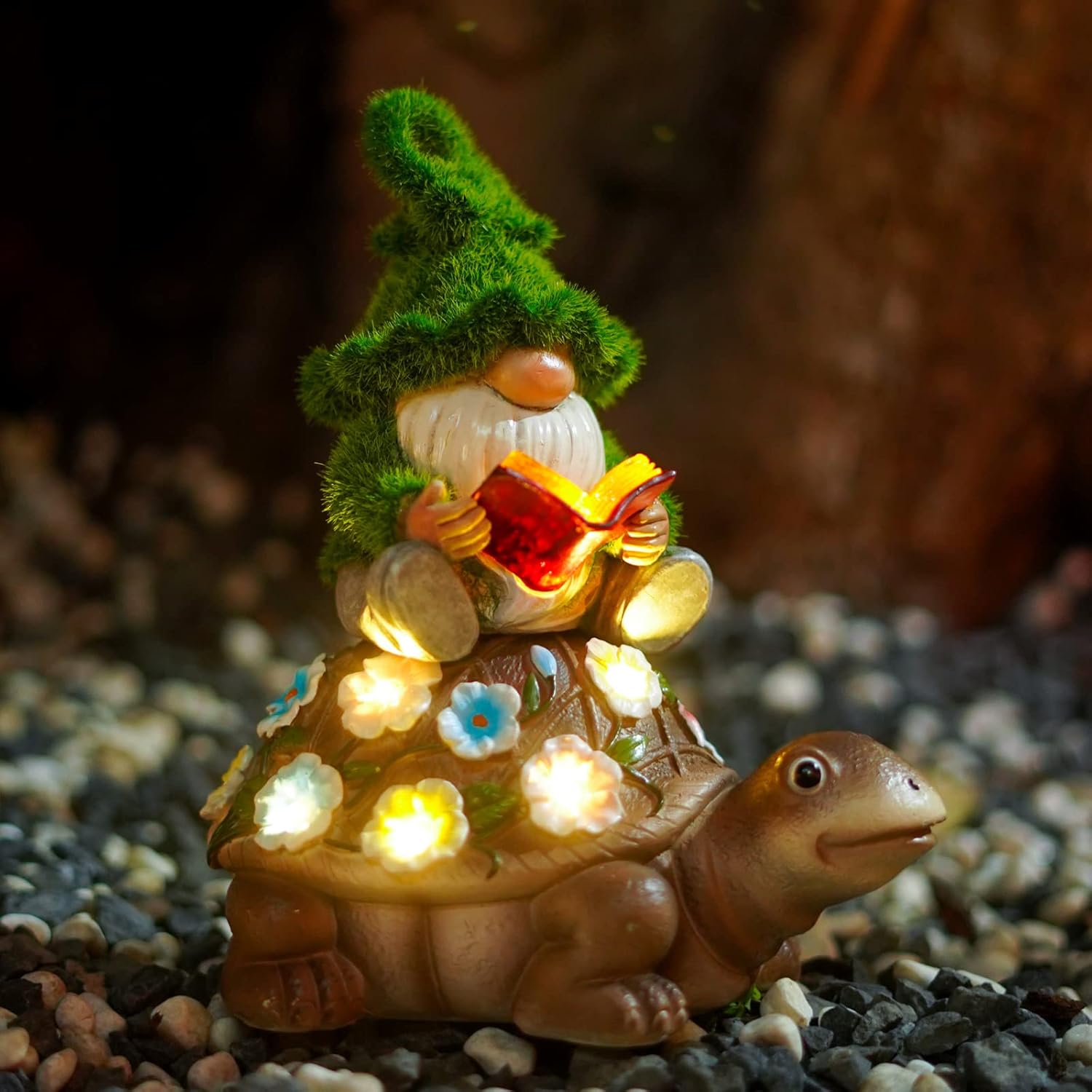 Nacome Solar Garden Gnomes Decorations for Yard - Outdoor Gnomes Statues for Pat...