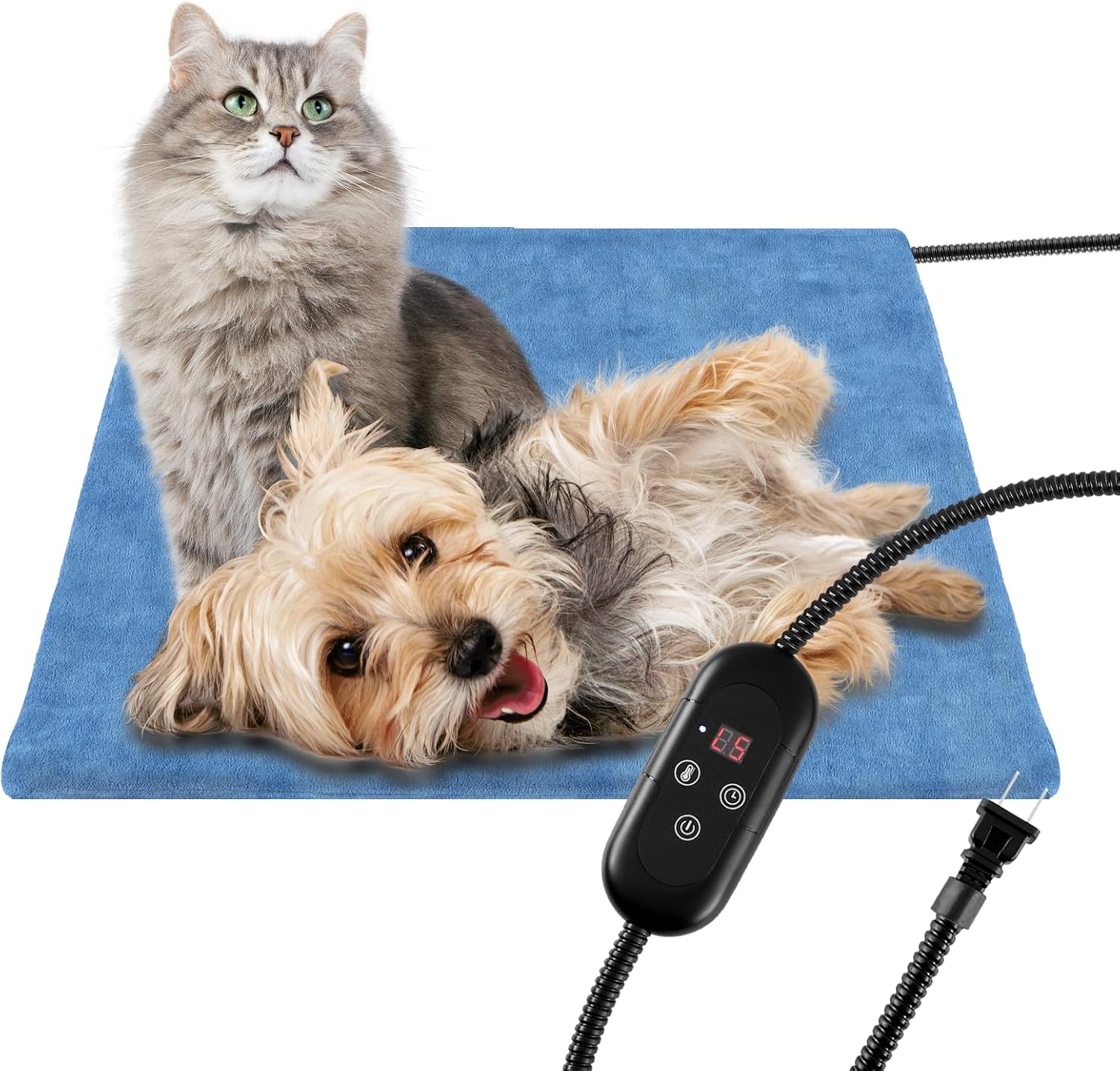 Pet Heating Pad for Cats, Indoor Outdoor Waterproof Electric Heated Pad Mat for...