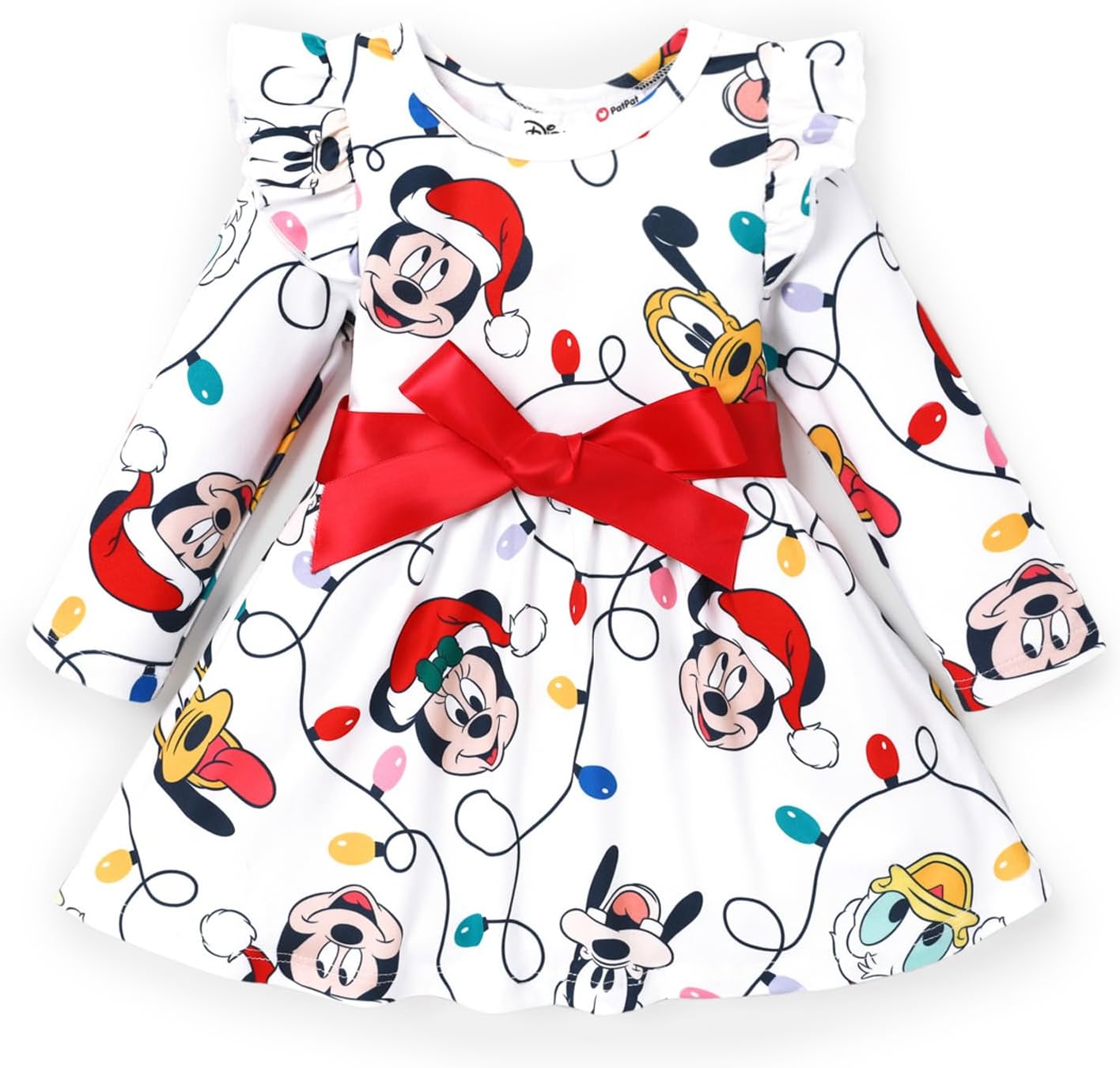 Disney Princess Cinderella Ariel Frozen Elsa Ruffle Sleeve Dress Minnie Mickey M...
