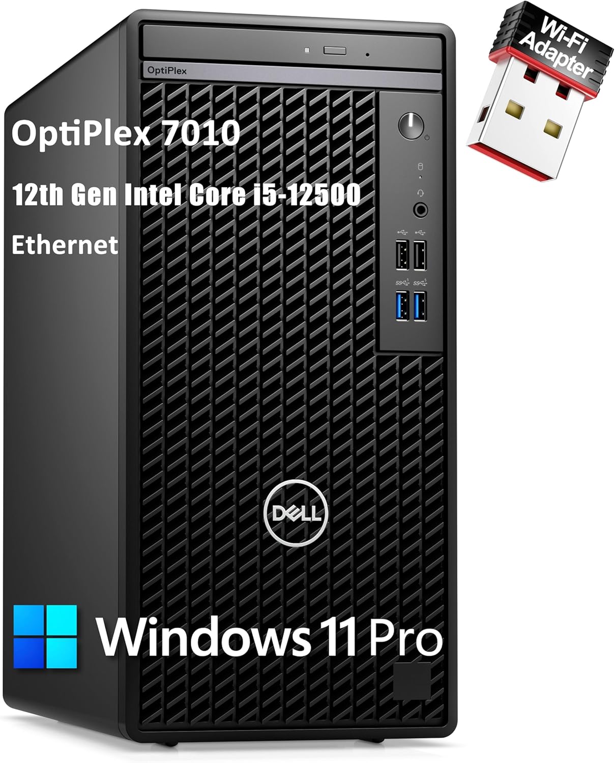 Dell OptiPlex 7010 7000 Tower Business Desktop Computer, 12th Gen Intel Hexa-Cor...