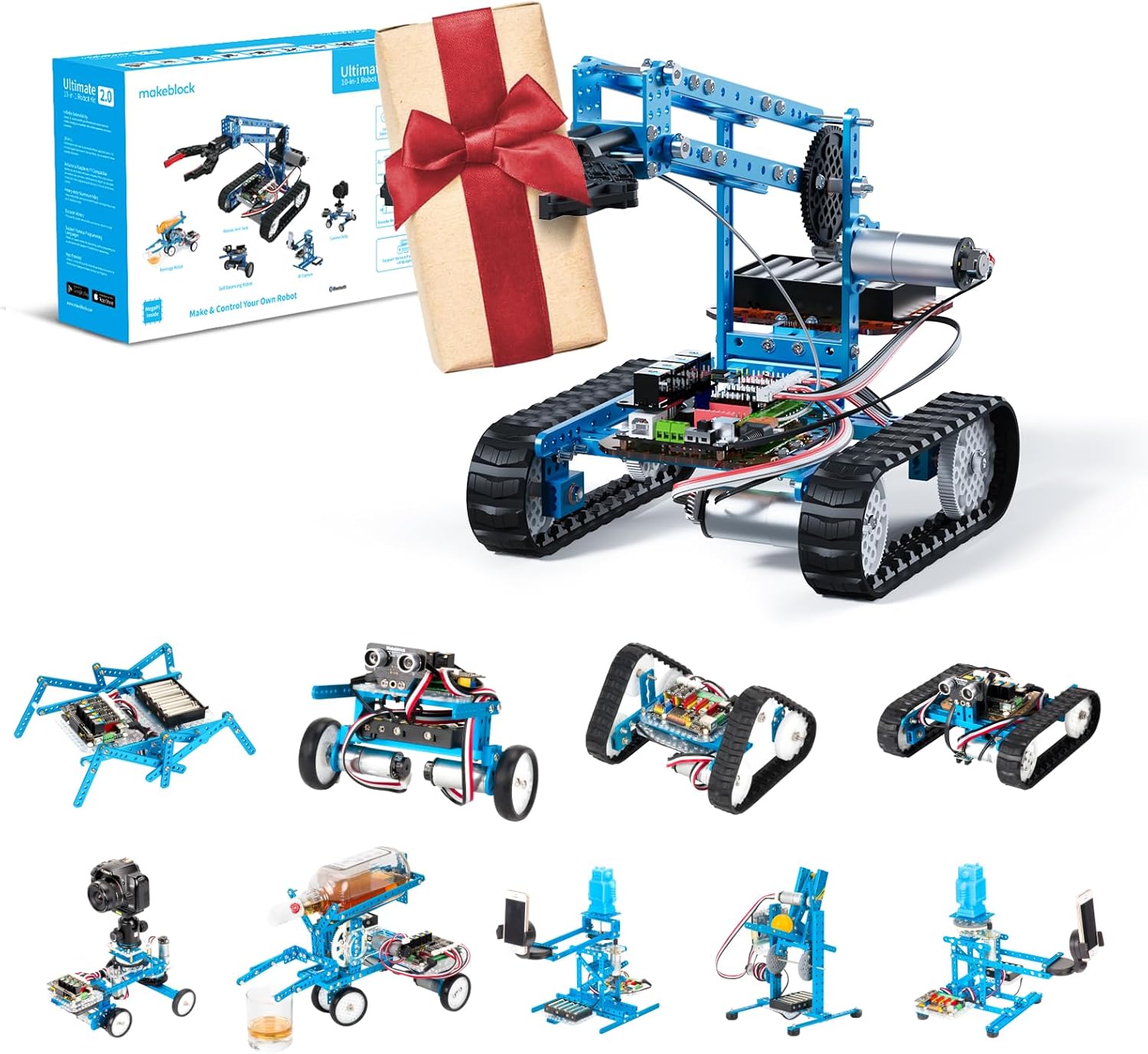 Makeblock mBot Ultimate 10 in 1 Robot Building Toys, Robotics Kit App Remote Con...