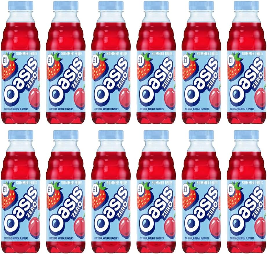 Oasis Summer Fruits Zero 12 x 500ml