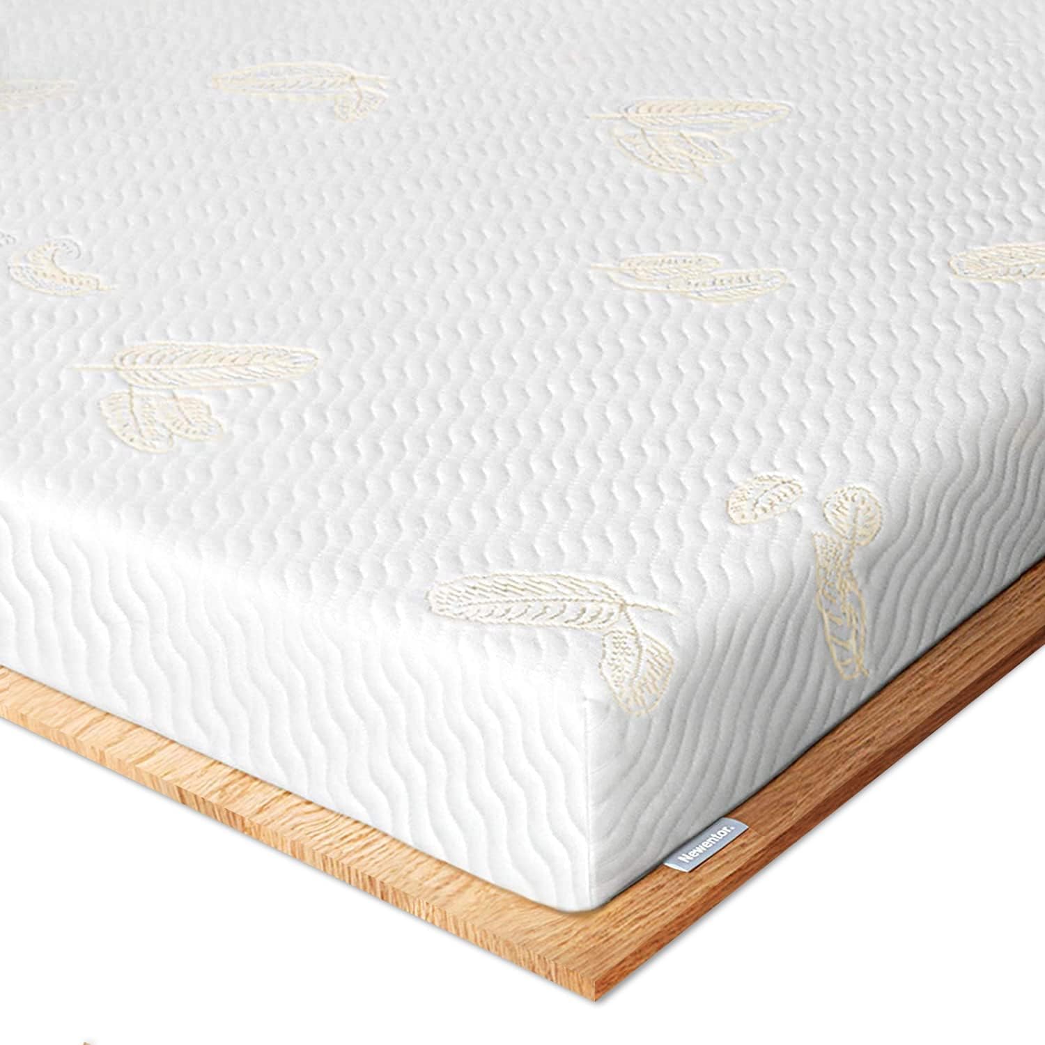 Newentor® Dual-Layer Memory Foam Mattress Topper - Generous Thickness Mattress T...