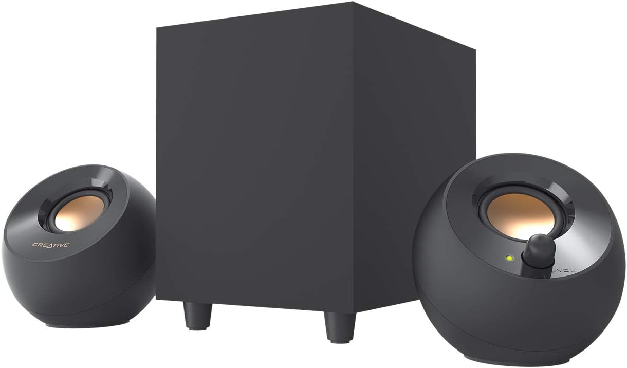 Creative Pebble Plus 2.1 USB-Powered Desktop Speakers with Powerful Down-Firing...