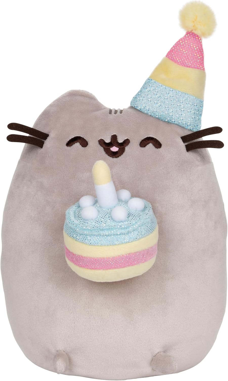 GUND Pusheen Birthday Cake Plush Stuffed Animal Cat, 9.5"