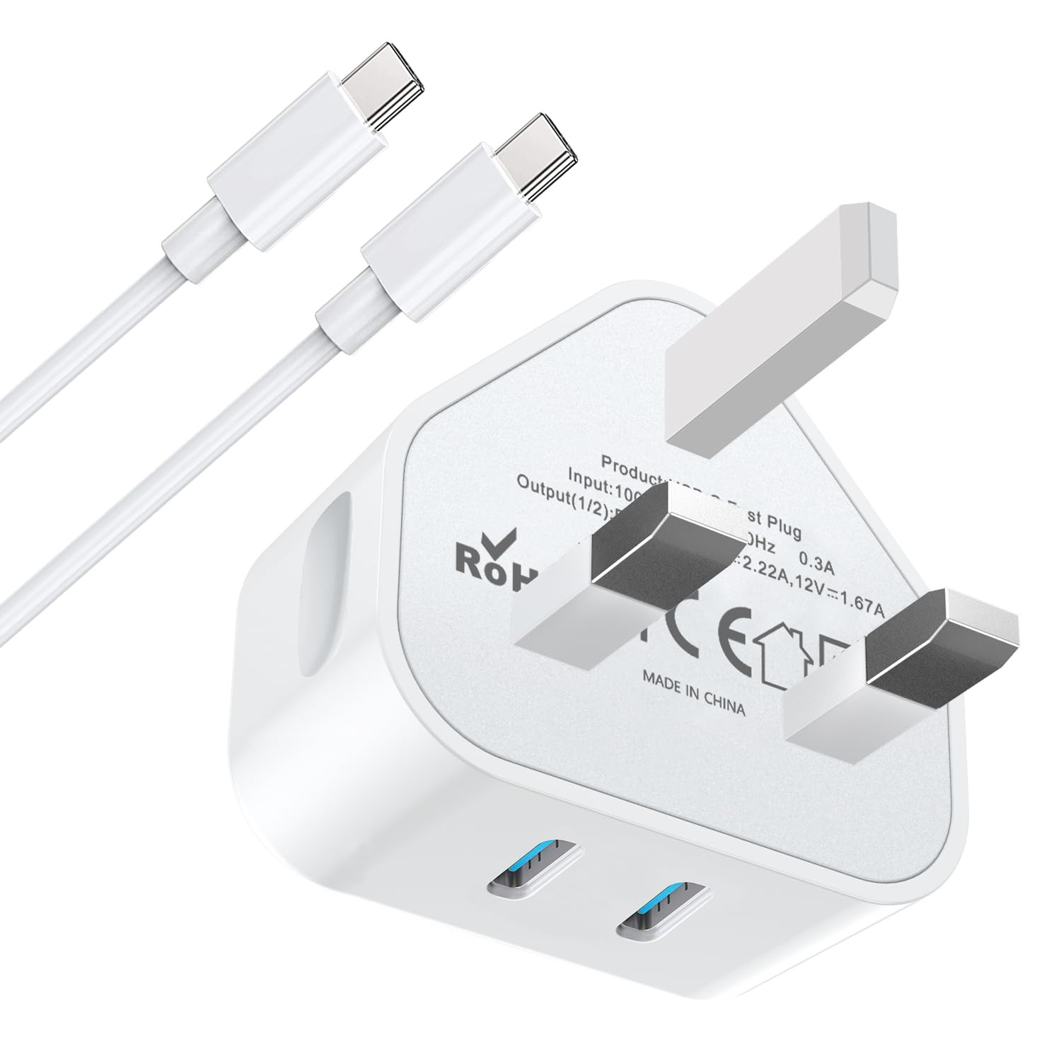 Google Pixel Fast Charger Plug and Cable USB Type C Fast Charge for Google Pixel...