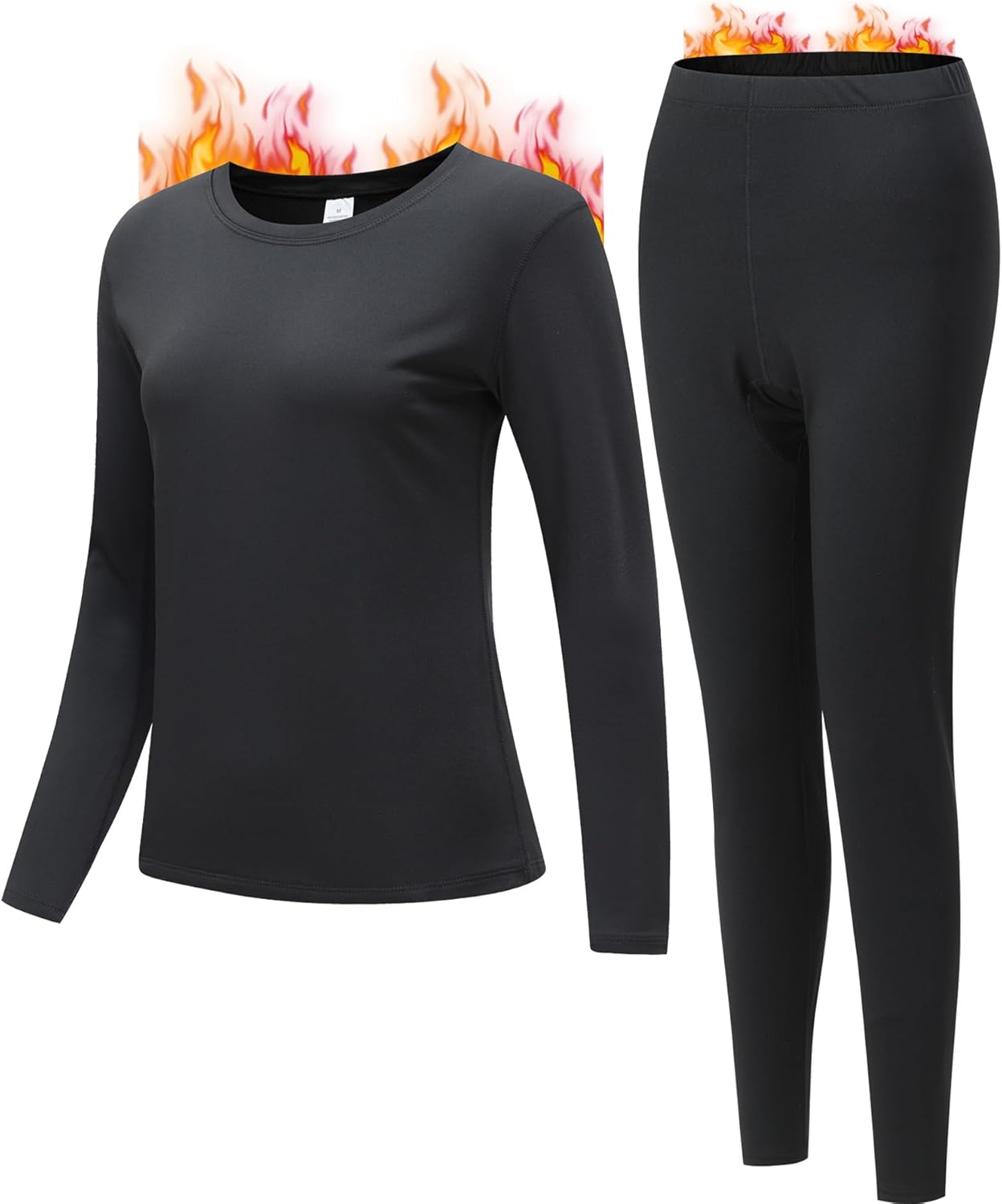JZCreater Women Thermal Underwear Set, Long Johns Base Layer Top & Bottom, Women...