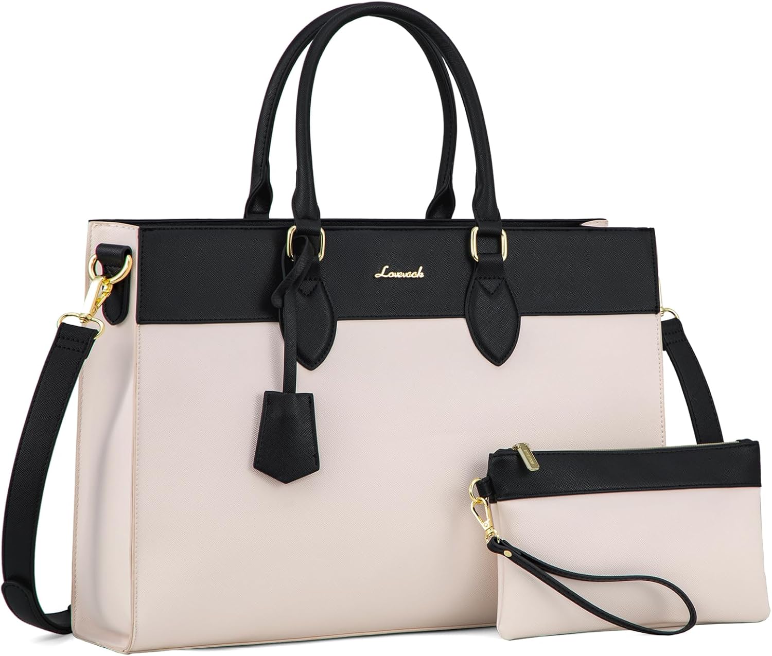 LOVEVOOK Laptop Bag for Women, 15.6 inch Laptop Tote Work Bag Purse, Large Water...