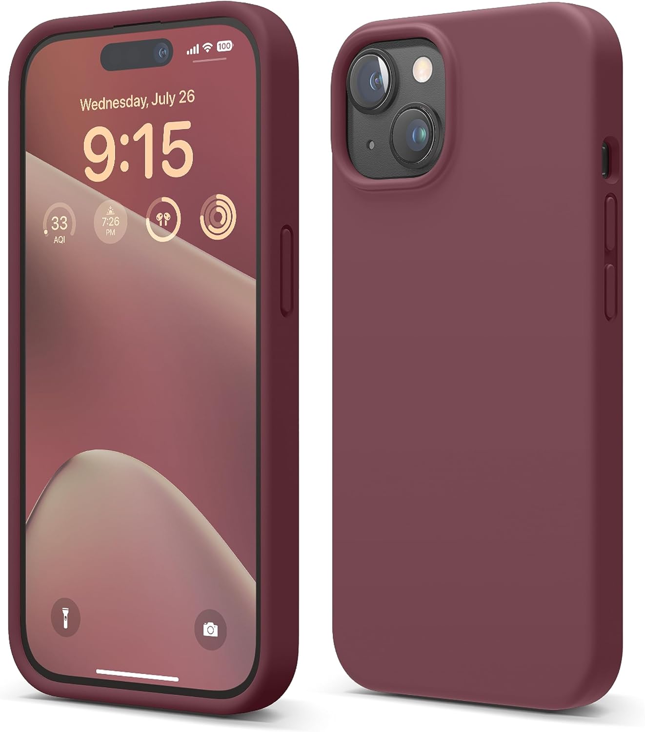 elago Liquid Silicone Case Compatible with iPhone 15, Premium Silicone, Full Bod...