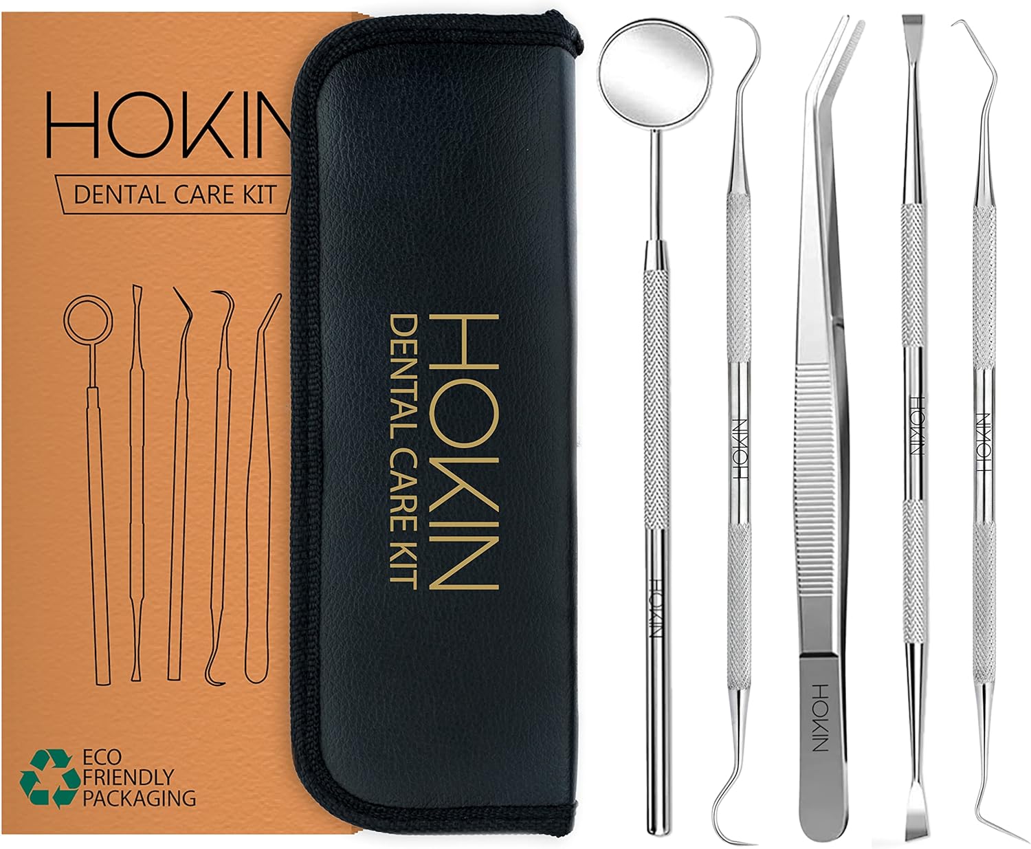 HOKIN Plaque Remover Dental Care Kit Teeth Cleaning Tool Dental Care Kit Tooth F...