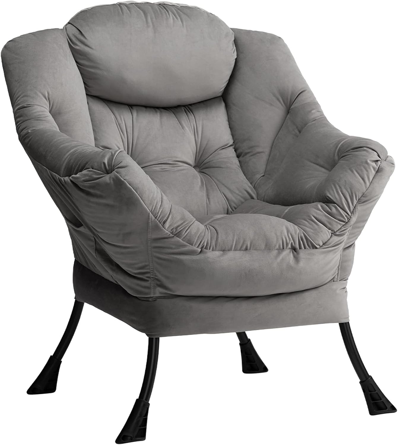 HollyHOME Armchair Velvet Living Room Chair Reading Chair Bedroom chair Comfy Ch...
