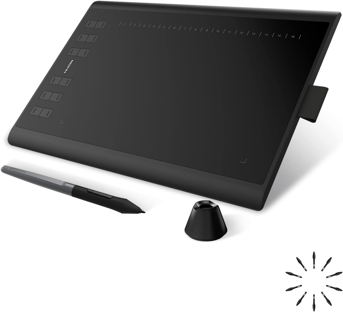 HUION Inspiroy H1060P Graphics Drawing Tablet with 8192 Pressure Sensitivity Bat...