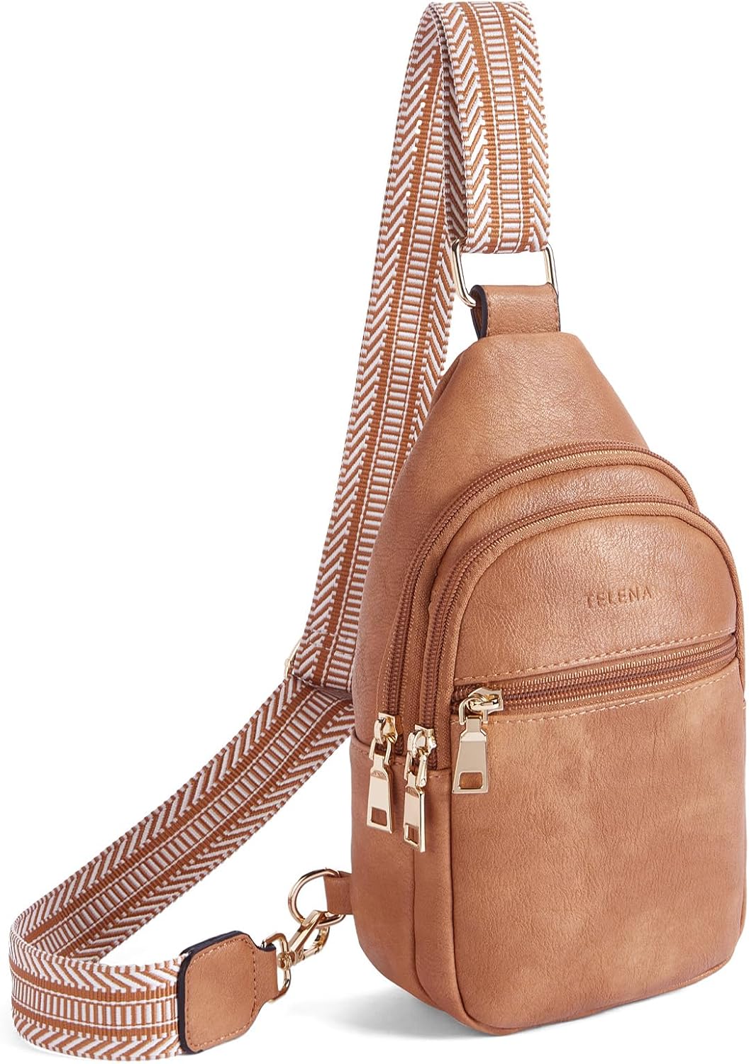 Telena Sling Bag for Women Crossbody Fanny Packs for Women Leather Sling Chest B...