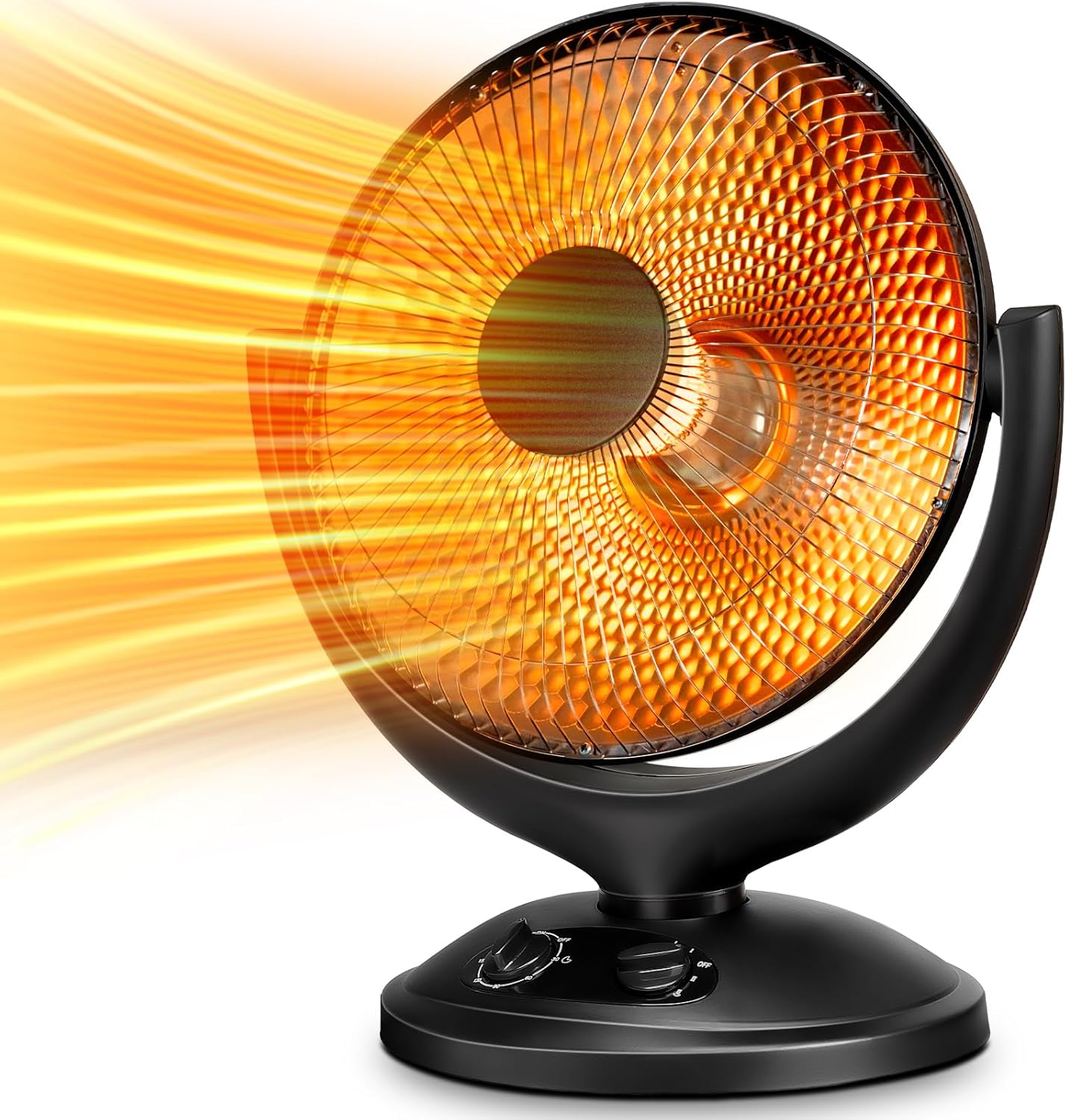 Kismile Oscillating Parabolic Space Heater with Th...