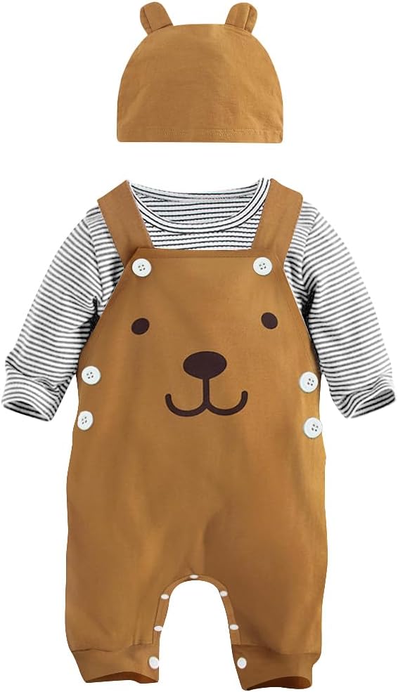 Infant Baby Boys Clothing Sets Newborn Baby Cotton Romper Outfits Suit Toddler K...