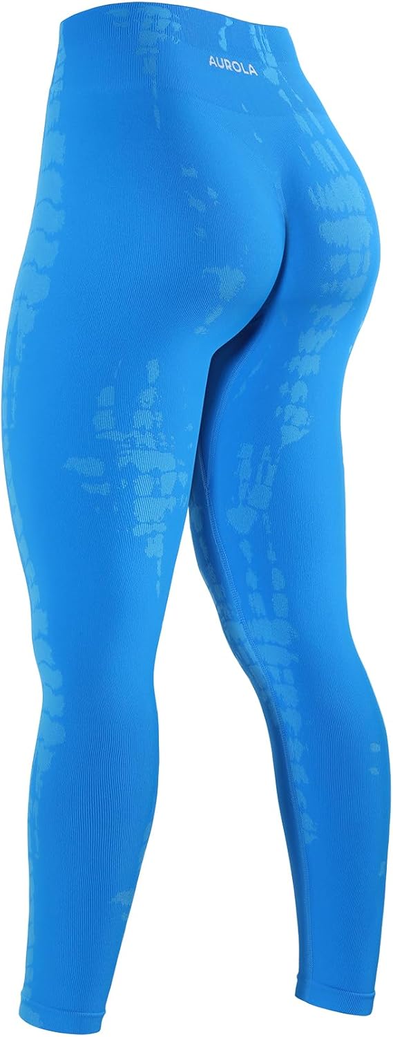 AUROLA Serpent Snake Seamless Scrunch Workout Leggings for Women,Girls Squat Pro...