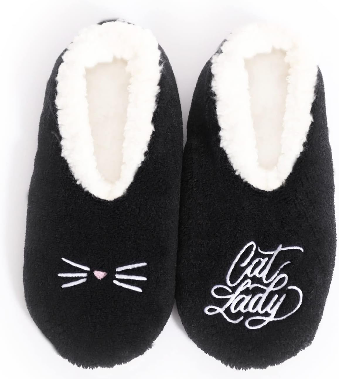 Splosh Women's Slippers - Small adult cat slippers with a fun pink design to kee...