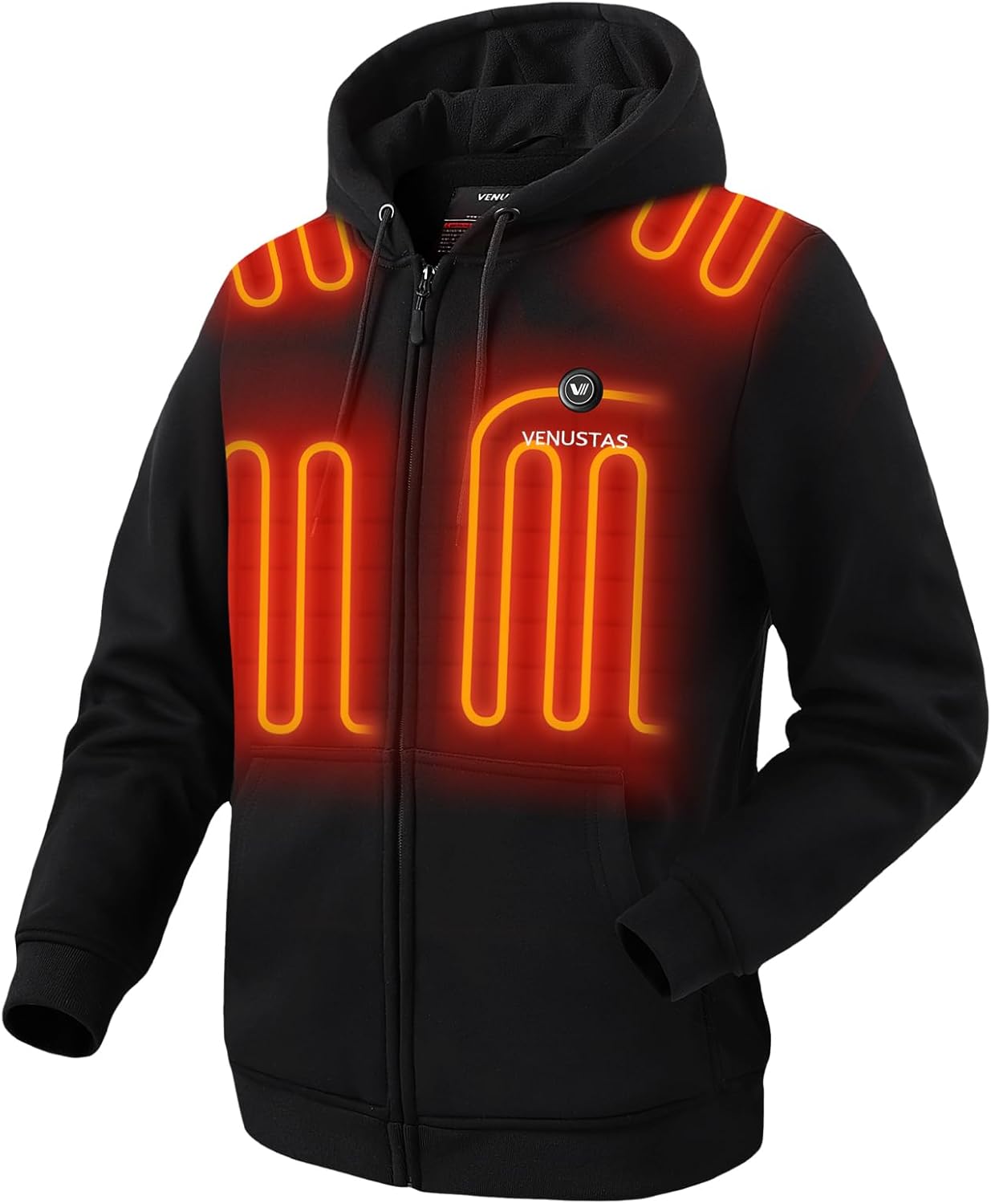 Venustas Heated Hoodie, Battery Pack 7.4V (Unisex), Heated Jacket for Women and...