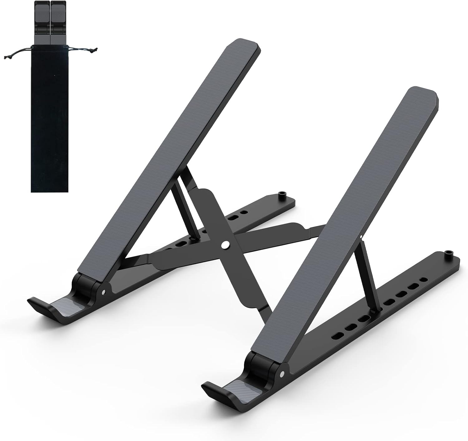 Laptop Stand for Desk, Adjustable Laptop Riser ABS+Silicone Foldable Portable La...