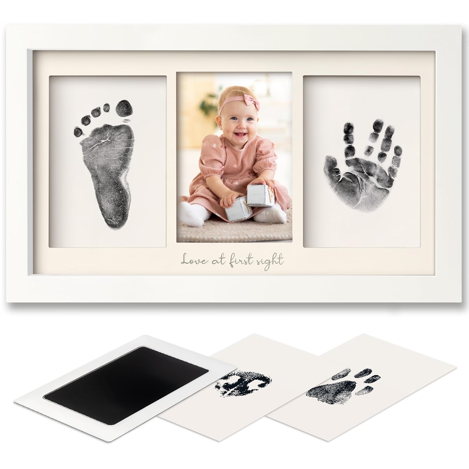 Inkless Baby Hand And Footprint Kit - Ink Pad for Baby Hand and Footprints,Dog P...