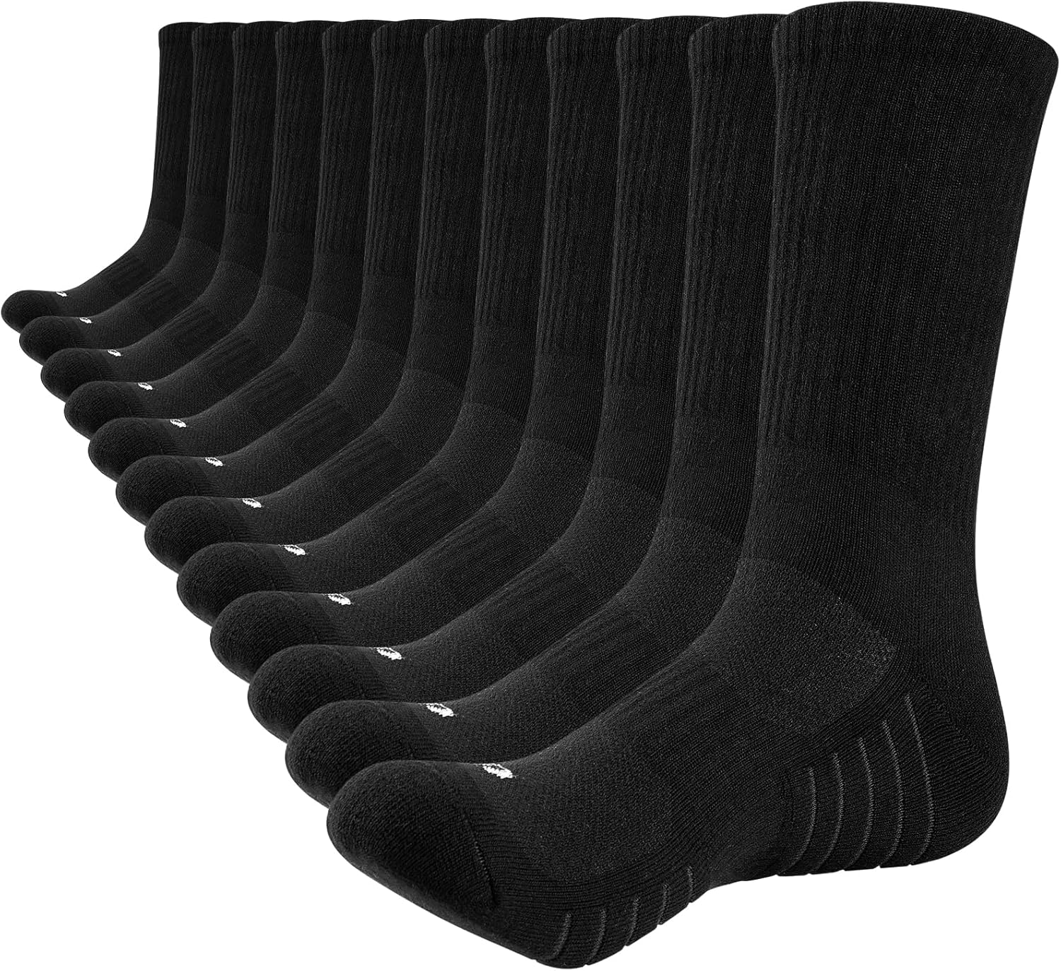 Lapulas Mens Socks 6 Pairs Thermal Sports Socks Cotton Breathable Athletic Socks...
