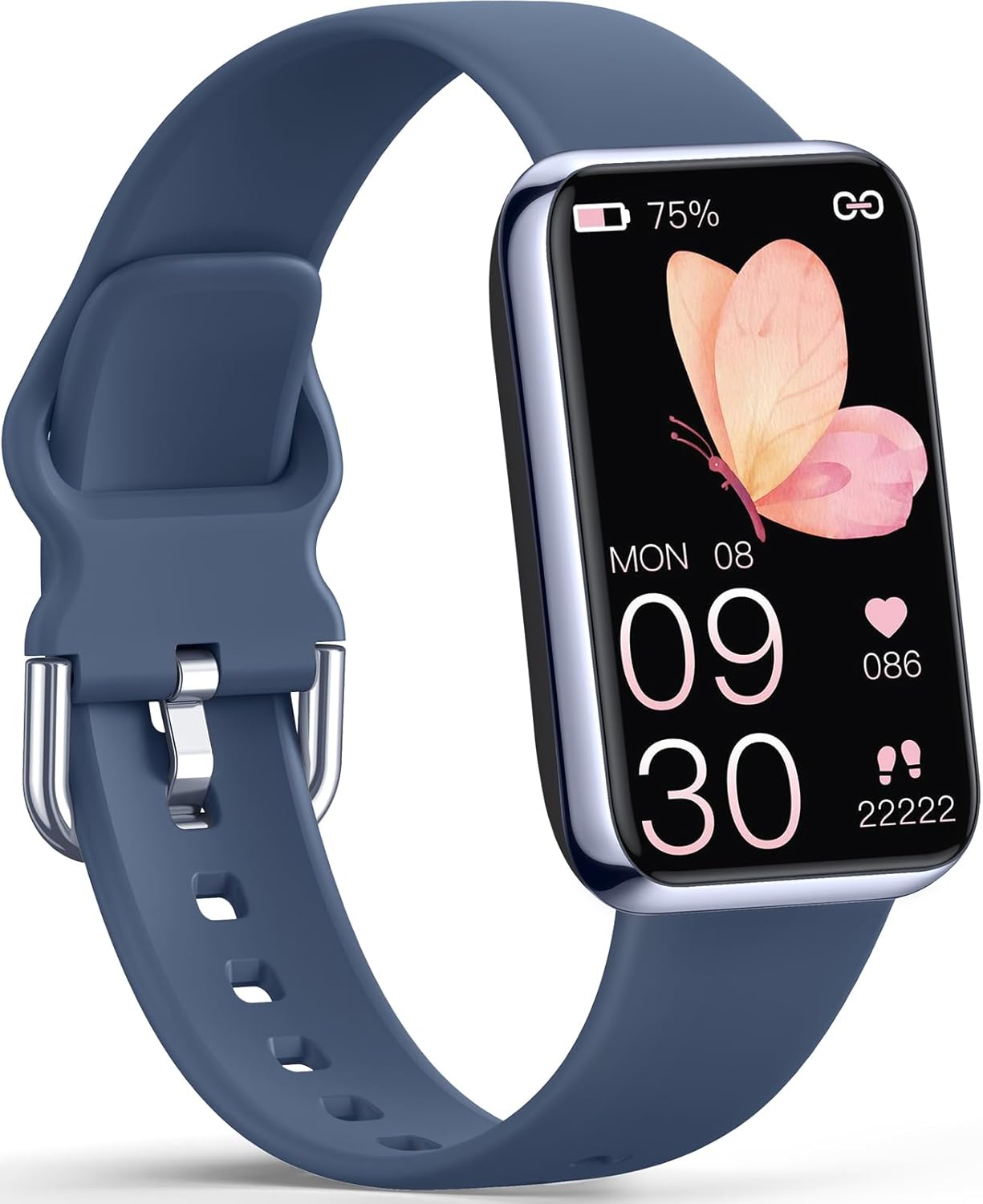 Slim Fitness Tracker with Heart Rate, Blood Pressure, Blood Oxygen and Sleep Mon...