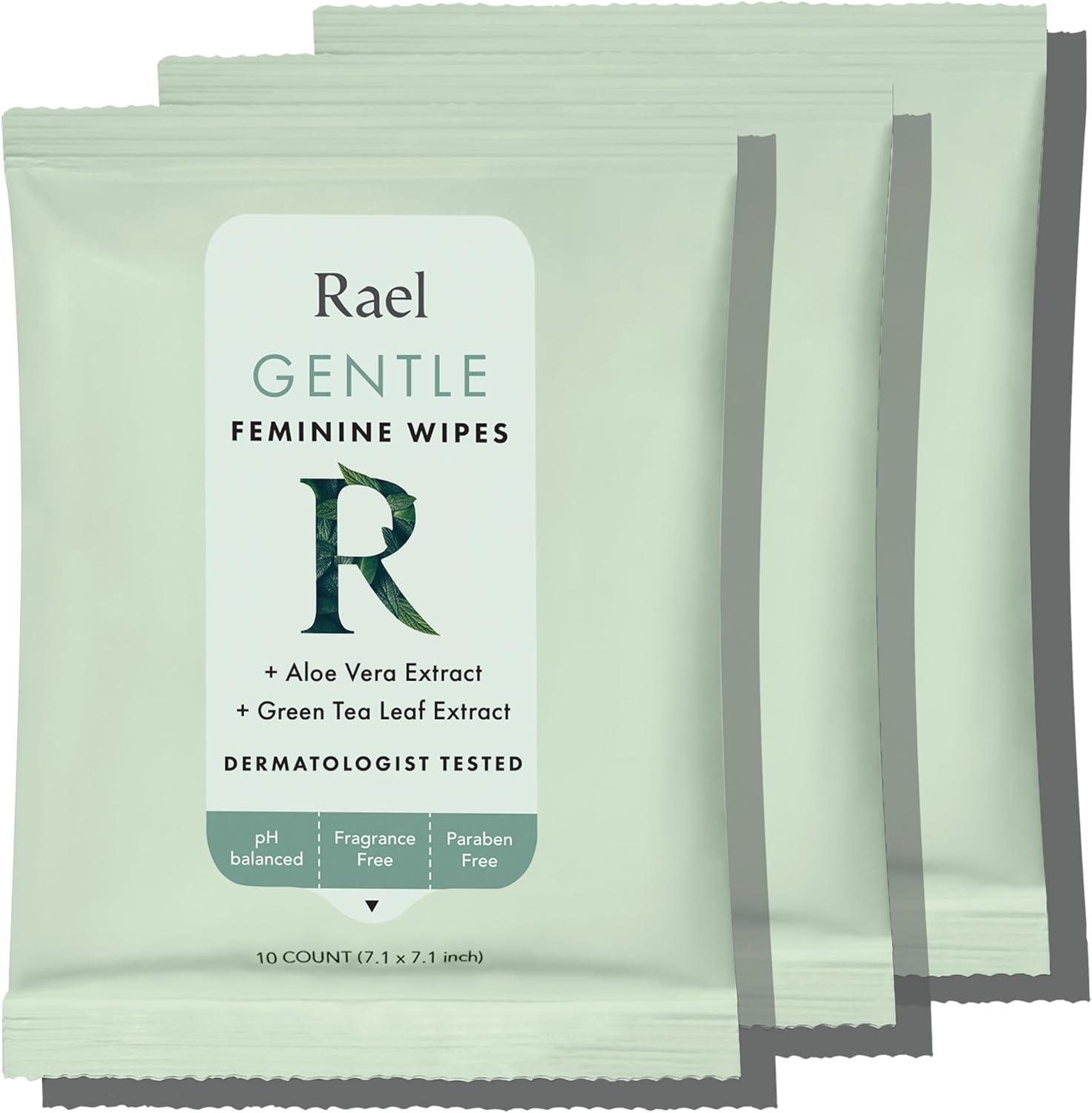 Rael Flushable Feminine Intimate Wipes - pH-Balanced, Unscented, Aloe Vera Extra...