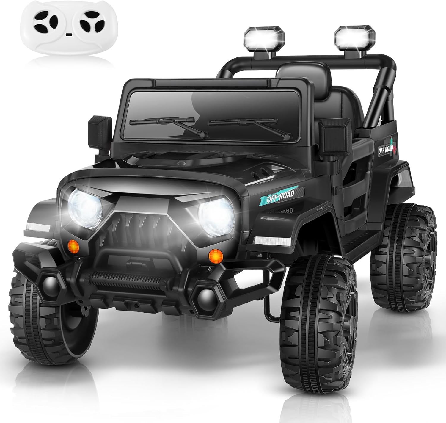Hikole Kids Electric Ride on Jeeps Car, 12V Battery Powered Cars with Parent Rem...