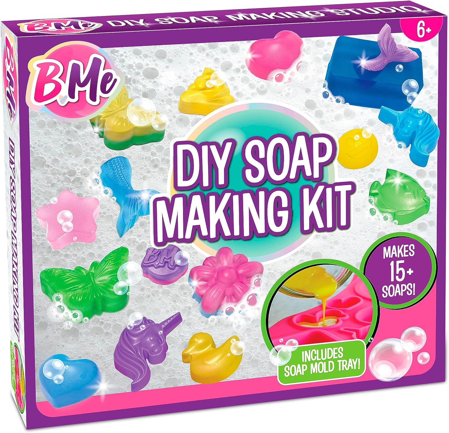 Beginner Soap Making Craft Kits for Kids Girls Ages 6+ | Make 15+ Soap Shapes wi...