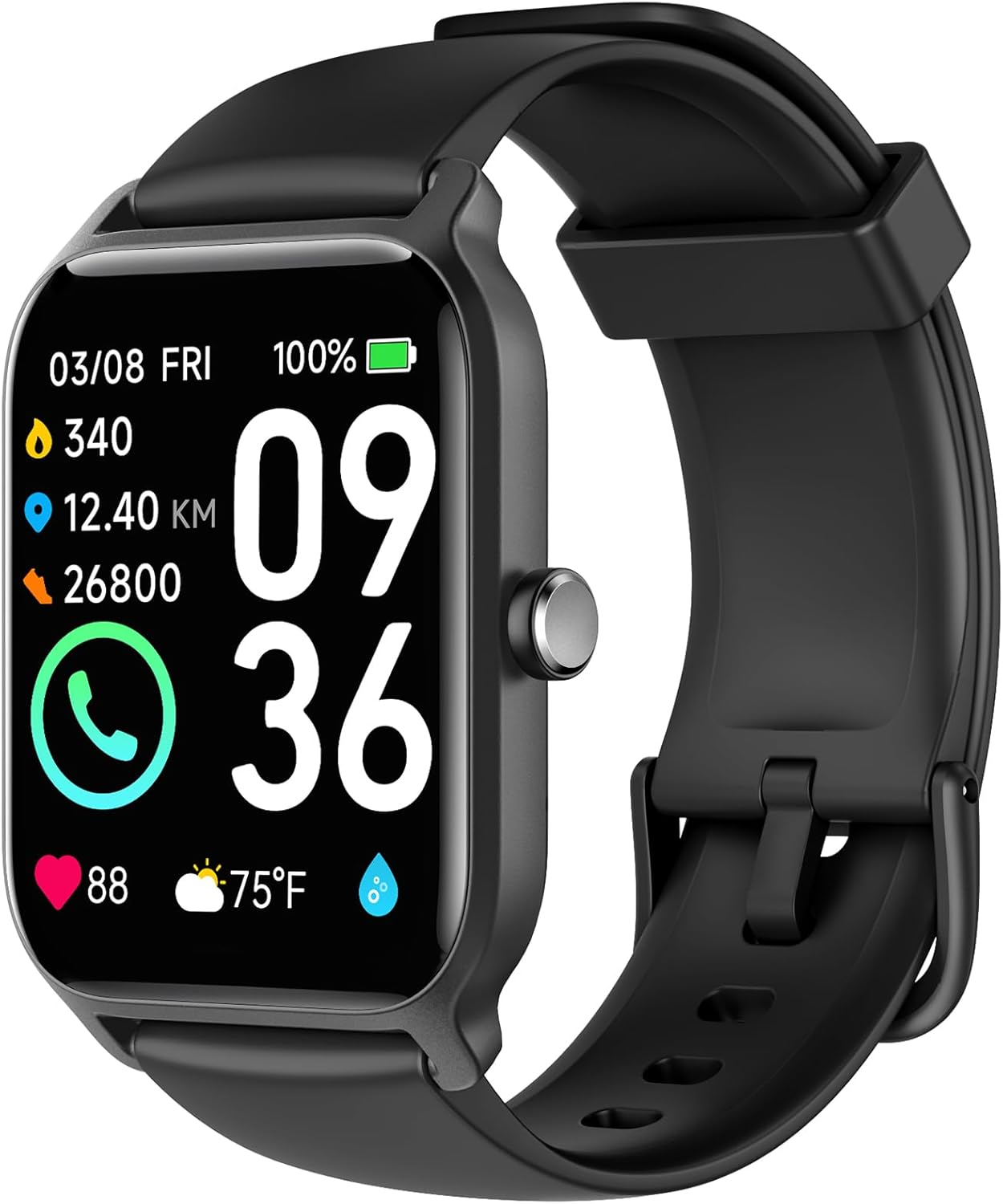 Smart Watch for Men(Answer/Make Call),Alexa Built-in,1.8"Fitness Tracker with He...