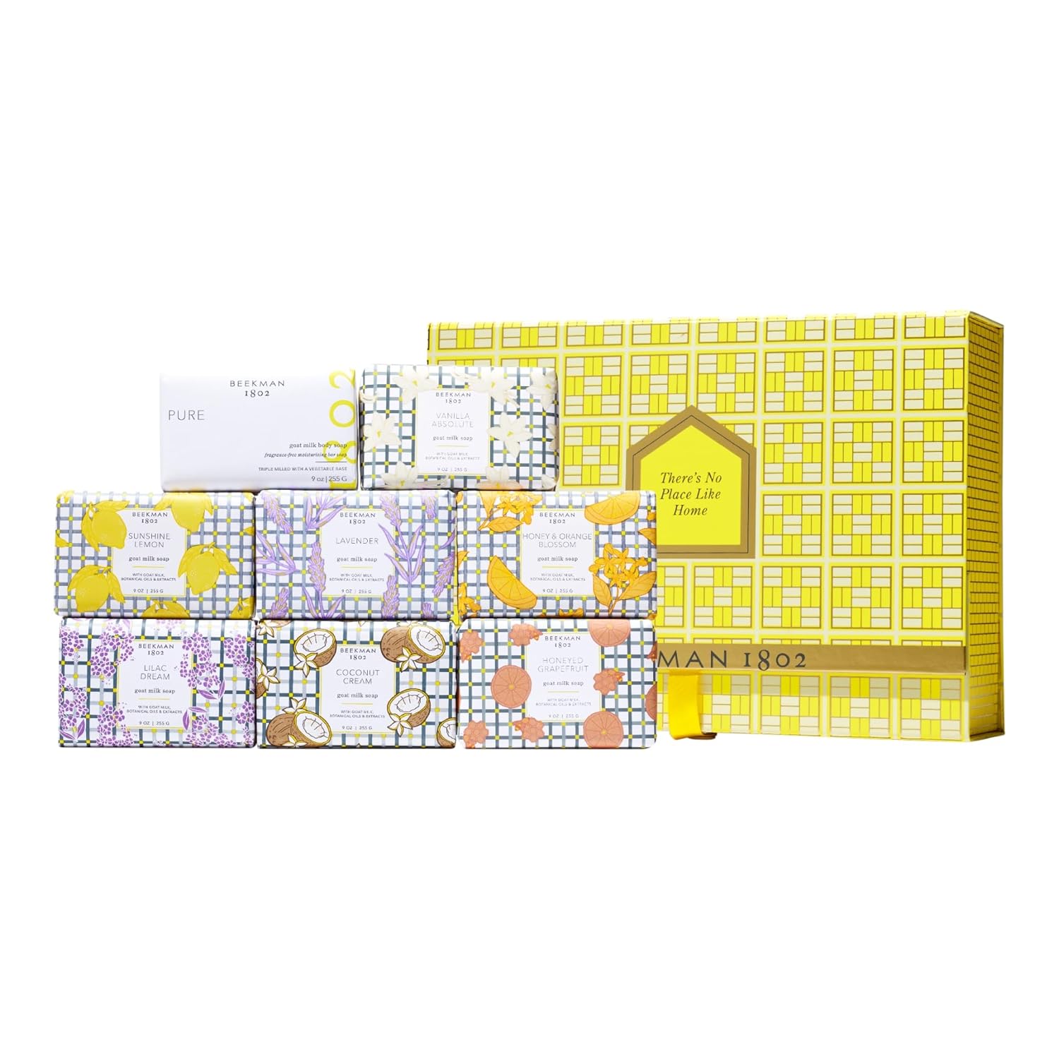 Beekman 1802 There’s No Place Like Foam Bar Soap 8-Piece Gift Set - 9 oz (Pack o...