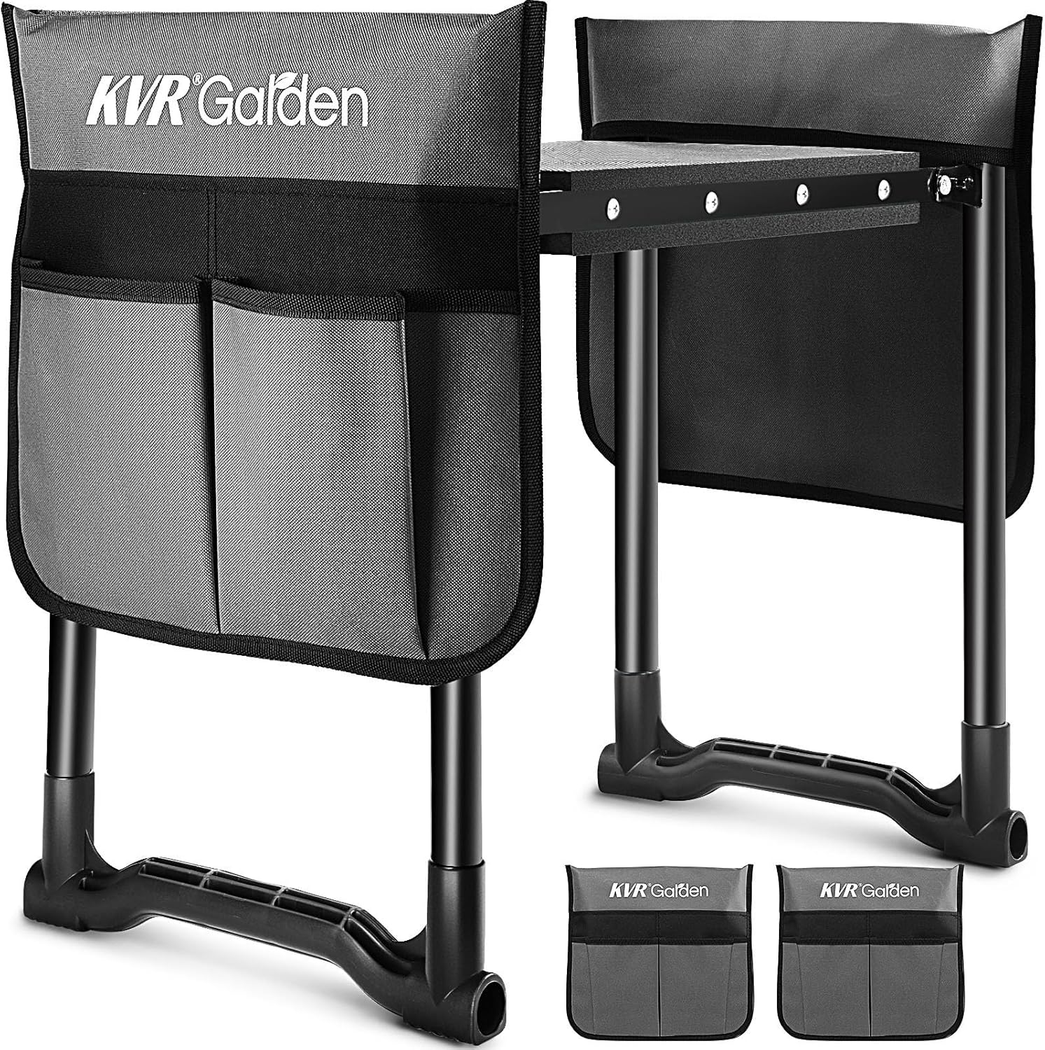 KVR Garden Kneeler Seat Heavy Duty, 2024 Upgraded Garden Bench Widened 10.2", An...