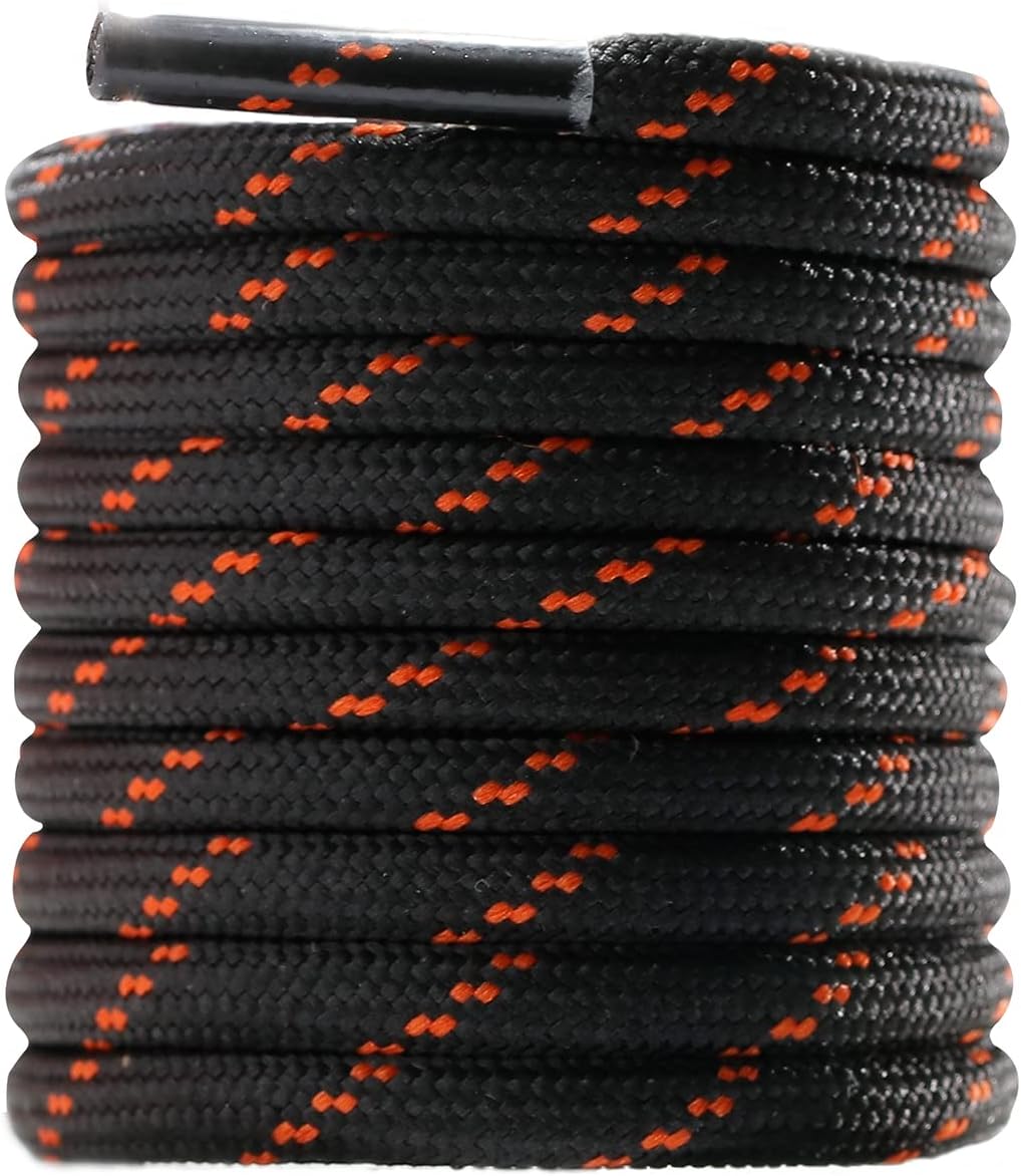 CCSOFTIME Round Work Boot Laces Heavy Duty,Strong Boots Laces for Walking Boots,...