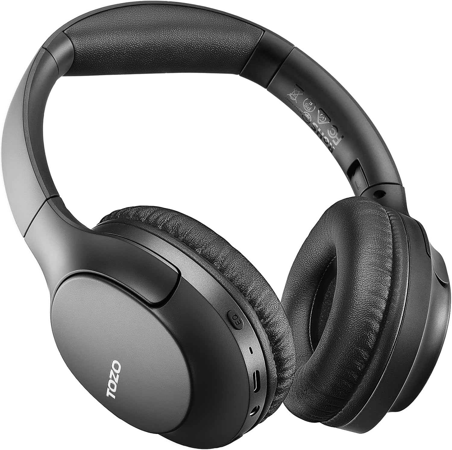 TOZO Bluetooth 5.4 Over Ear Headphones, ENC Call Noise Cancelling Mic, Foldable...
