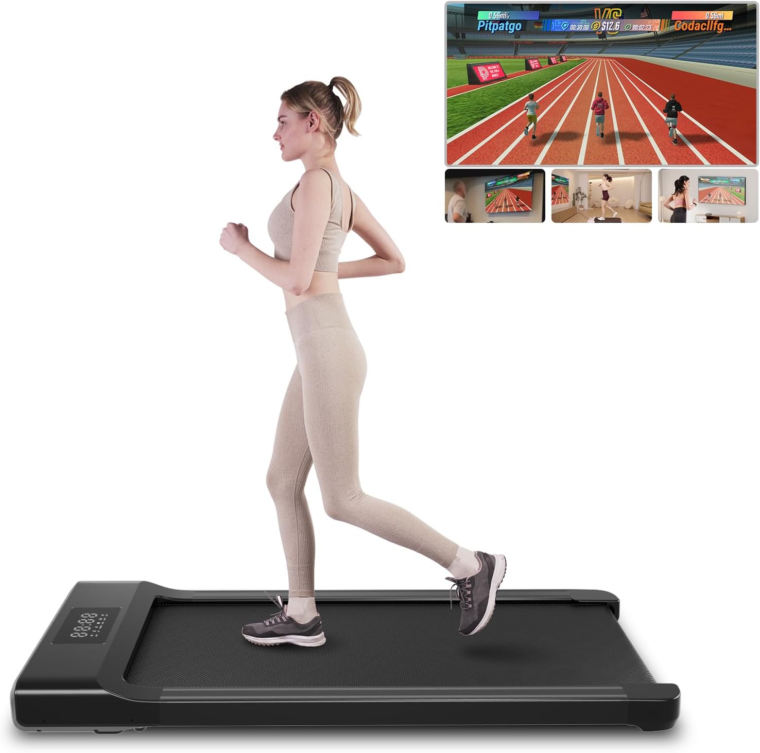 Superun Walking Pad 2.5HP - Under Desk Treadmill w...