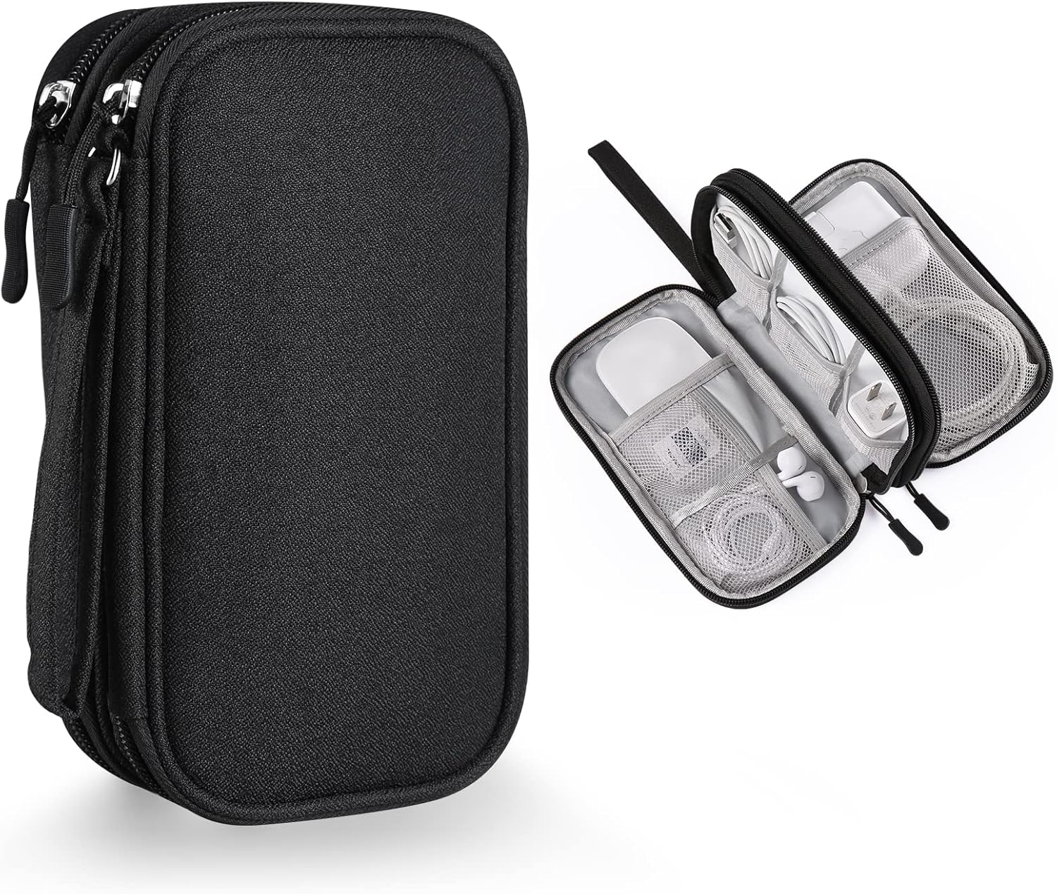 Travel Tech Kit, Universal Carrying Organizer Case Bag for Small Electronics and...