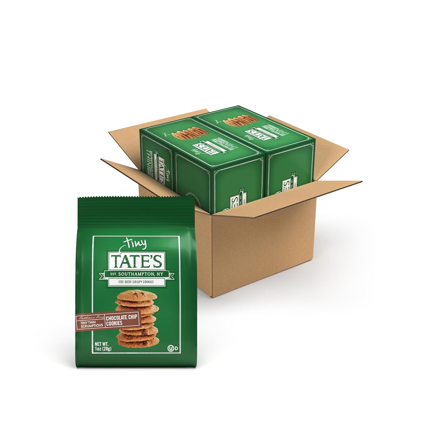 Tate's Bake Shop Tiny Chocolate Chip Cookies, 24 - 1 oz Bags