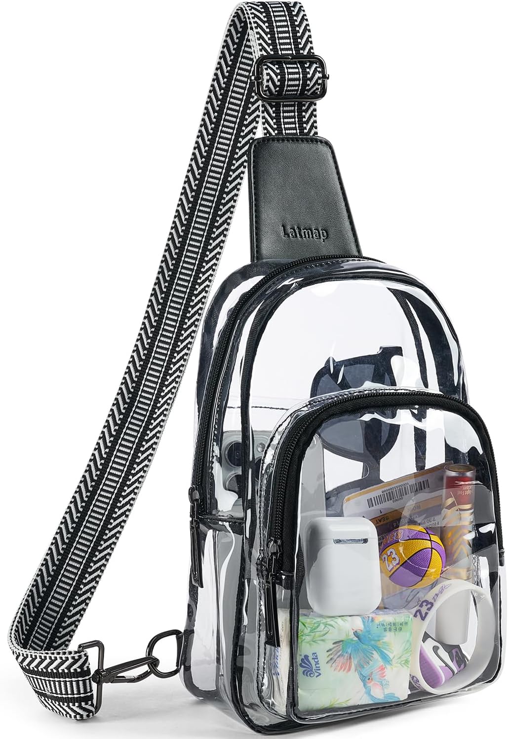 Clear Bag for Stadium Events, Clear Purses for Women Crossbody Transparent Bag,...