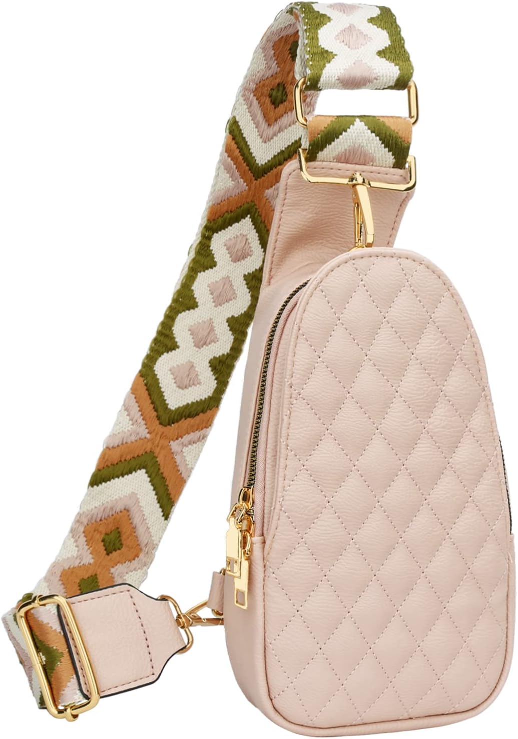KKXIU Fashion Small Sling Bag for Women Leather Fanny Packs Chest Crossbody Cell...