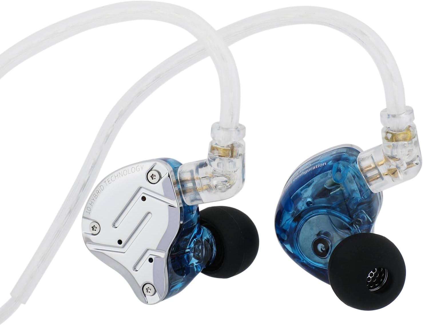 Linsoul KZ ZS10 Pro 4BA+1DD 5 Driver In-Ear HiFi Metal Earphones with Stainless...