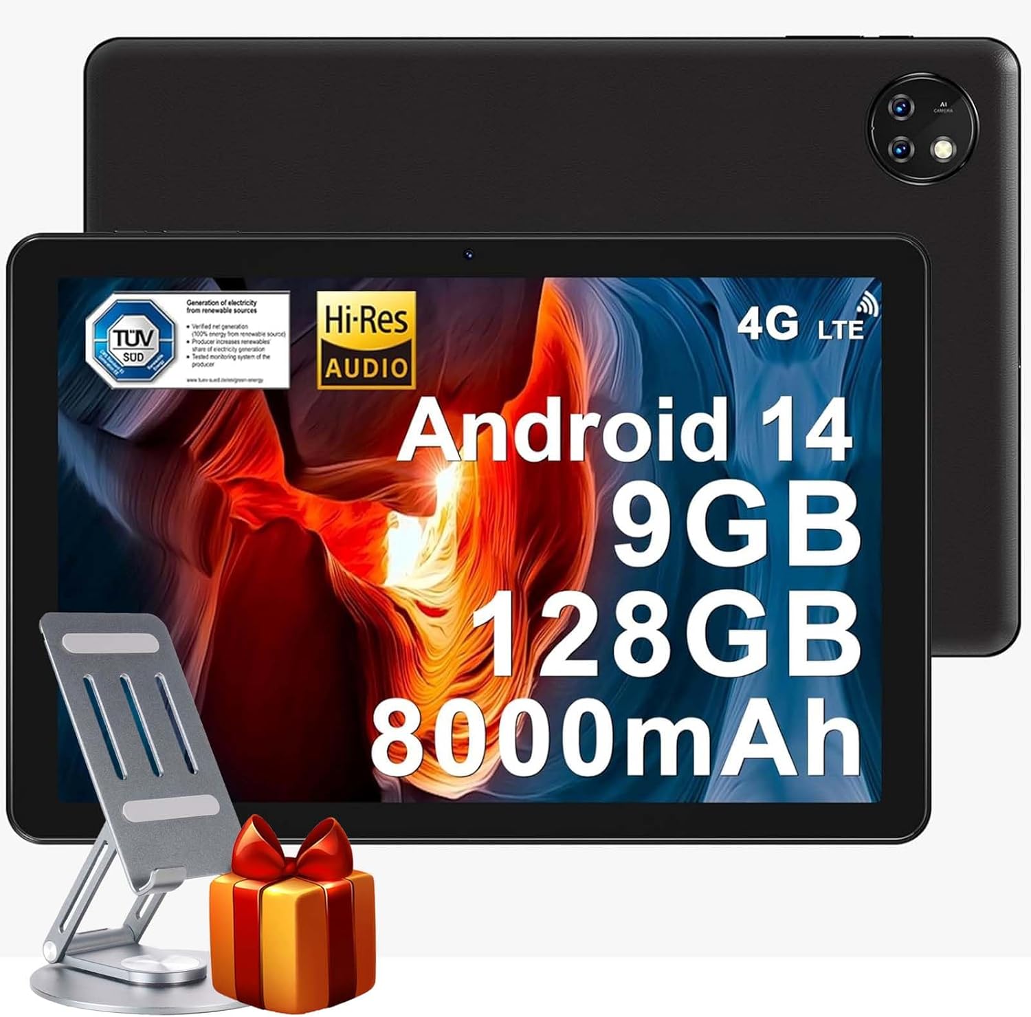 DOOGEE 4G Tablet with SIM Card Slots, 10.1 inch Tablets, Android 14, 128GB, 8000...