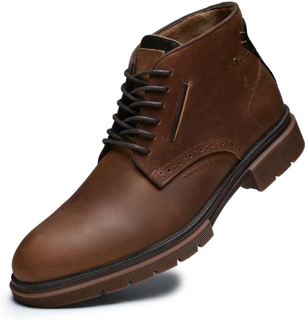 Chukka Boots Fashion and Comfort Casual Oxfords Ankle Lace Up Boot 11 Cr Brown-1...
