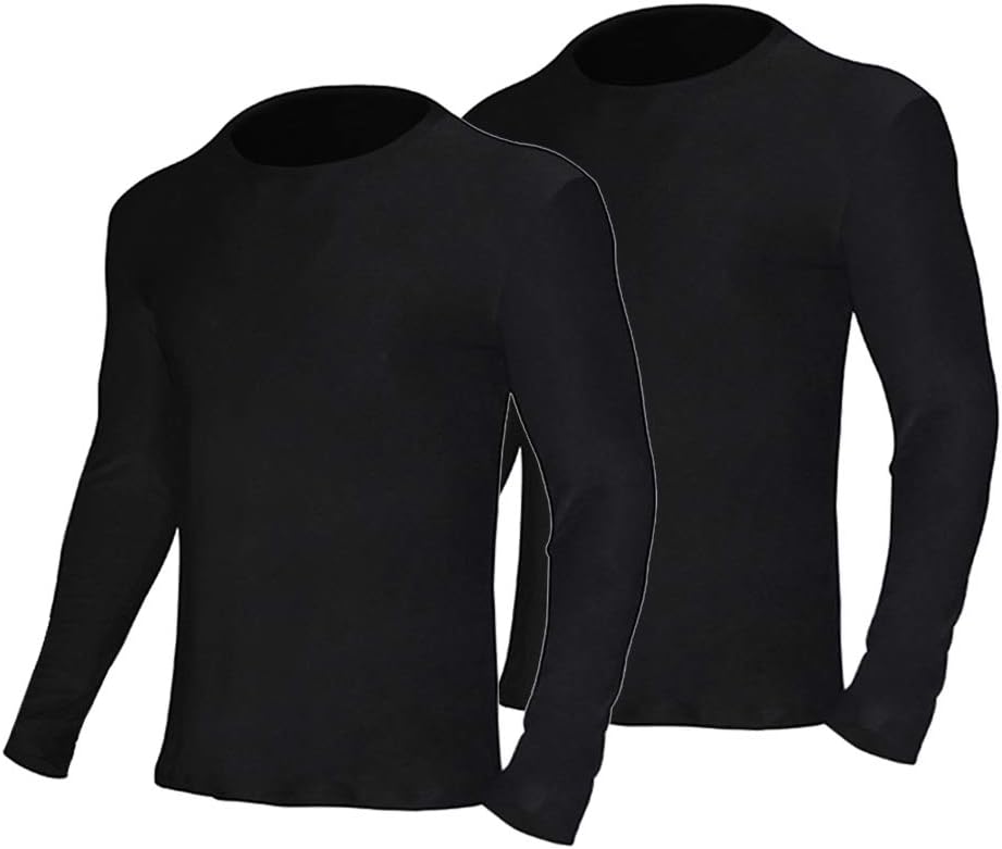 YUSHOW Men's 2 Pack Thermal Underwear Tops for Men Long Sleeve Winter Gear Warm...