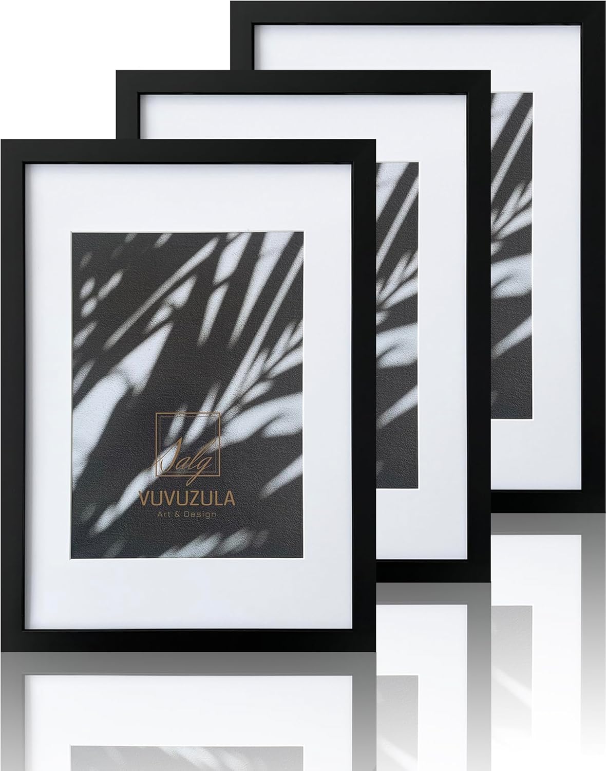 VUVUZULA A3 Frame Black Photo Frame A3 Picture Frames A3 Black Frame with Mount...
