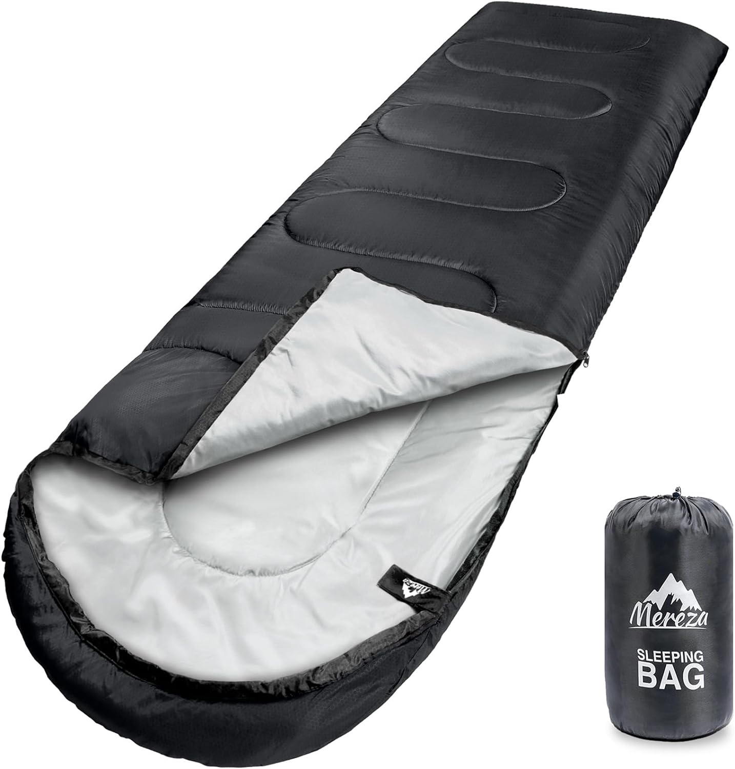 MEREZA Sleeping Bags XL for Adults Mens Large Wide Sleeping Bag for Camping Back...