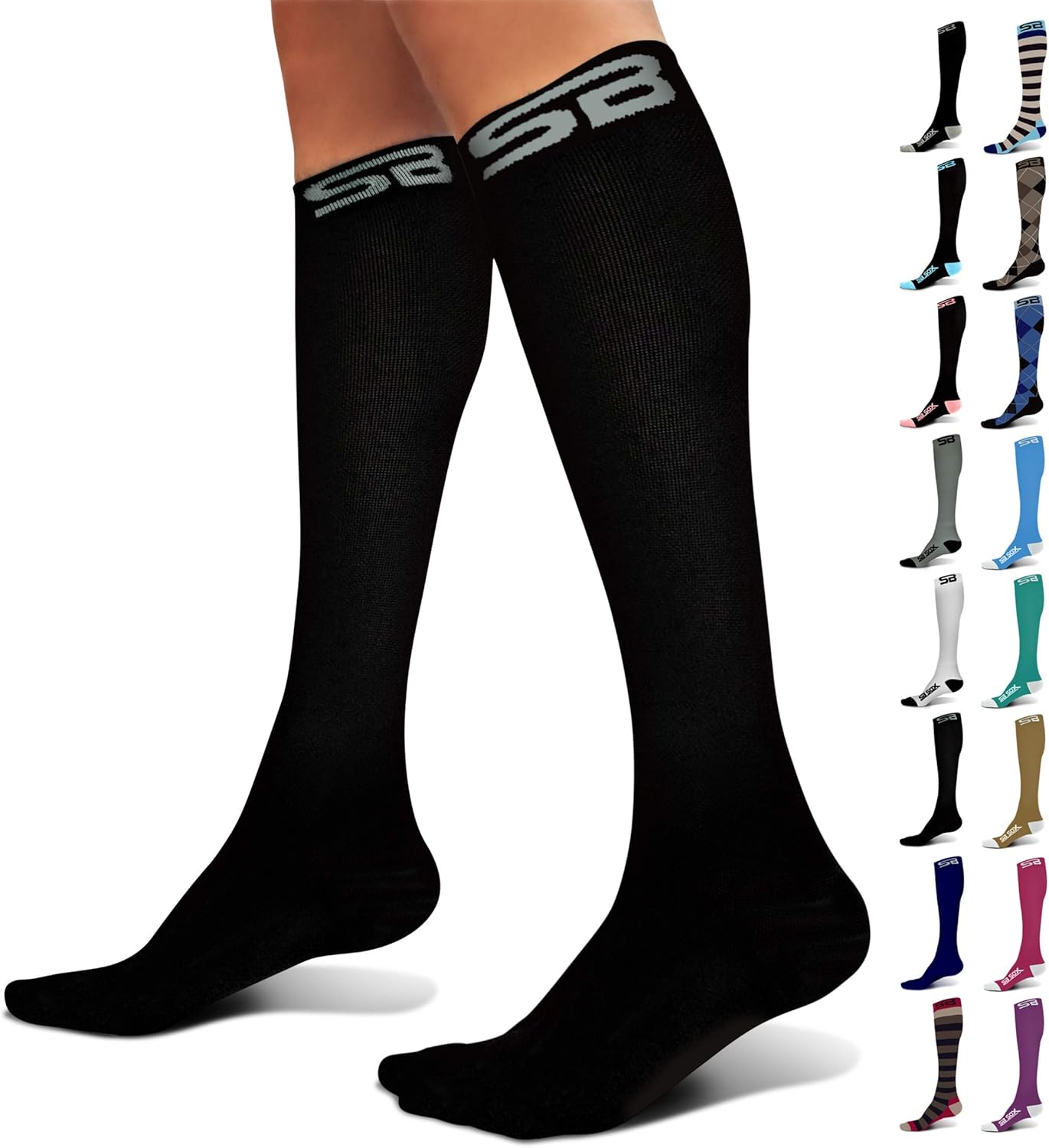 SB SOX Compression Socks (20-30mmHg) for Men & Women – Best Compression Socks fo...